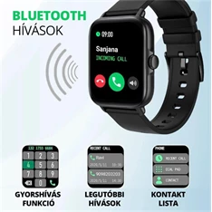 QUAZAR Q-YPRO20 PHONE unisex okosóra hívás funkcióval, Szürke