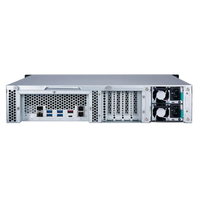 QNAP TS-1277XU-RP-1200-4G 12x SSD/HDD, rackbe szerelhető, redundáns táp, NAS