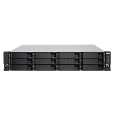 QNAP TS-1277XU-RP-2600-8G 12x SSD/HDD, rackbe szerelhető, redundáns táp, NAS