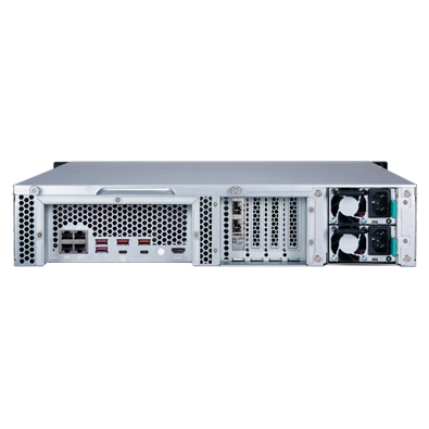 QNAP TVS-872XU-RP-I3-4G 8x SSD/HDD, rackbe szerelhető, redundáns táp, NAS