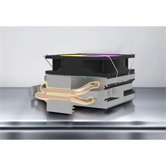 RAIDMAX AC902K ARGB 92mm fekete processzor hűtő