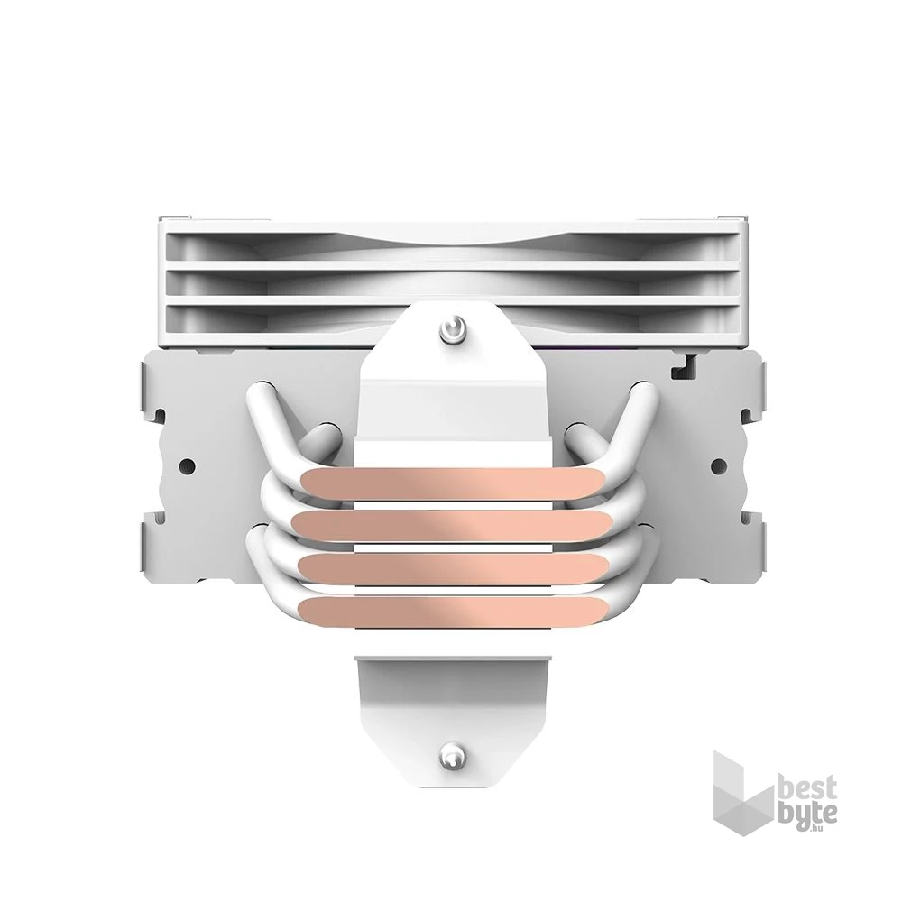 RAIDMAX AM1204W ARGB 120mm fehér hőfok kijelzős processzor hűtő