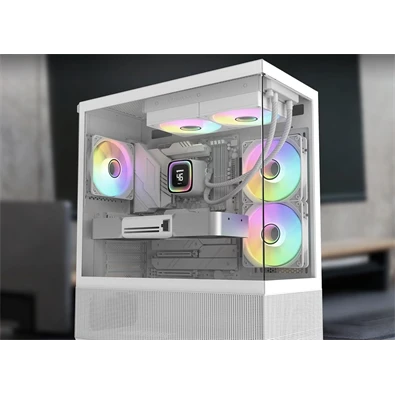 RAIDMAX DIGITAL LD240 ARGB WHITE LCD kijelzős vízhűtés