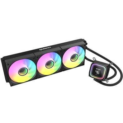 RAIDMAX DIGITAL LD360 ARGB BLACK LCD kijelzős vízhűtés