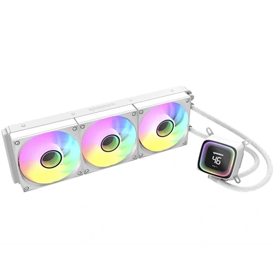 RAIDMAX DIGITAL LD360 ARGB WHITE LCD kijelzős vízhűtés