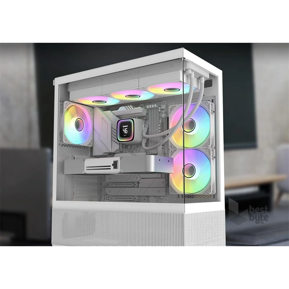 RAIDMAX DIGITAL LD360 ARGB WHITE LCD kijelzős vízhűtés
