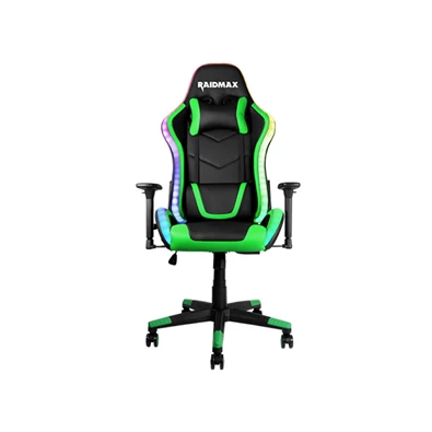 RAIDMAX Drakon DK925 fekete zöld ARGB gamer szék BestByte
