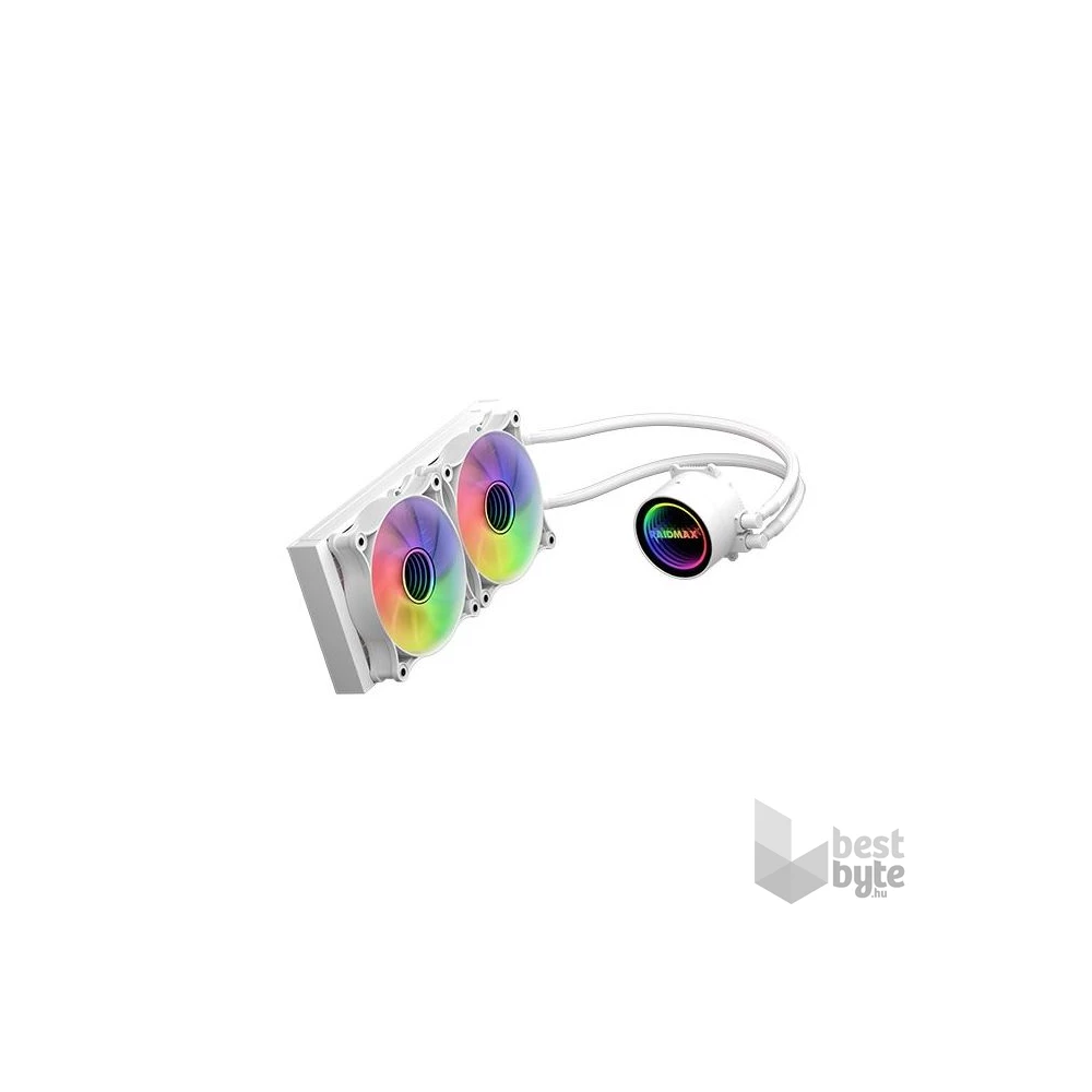 RAIDMAX INFINITA LS240 240mm ARGB fehér vízhűtéses processzor hűtő