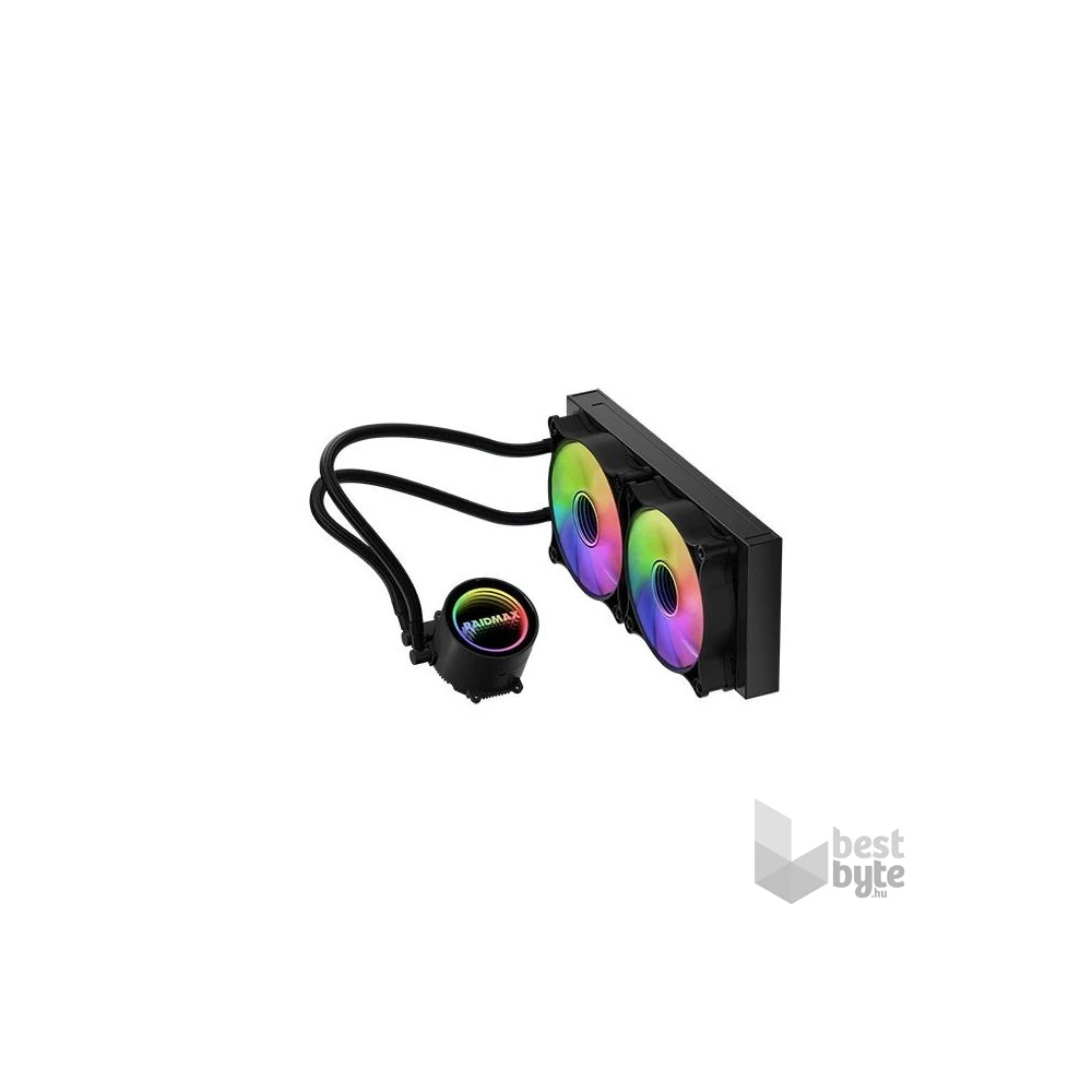 RAIDMAX INFINITA LS240 240mm ARGB fekete vízhűtéses processzor hűtő