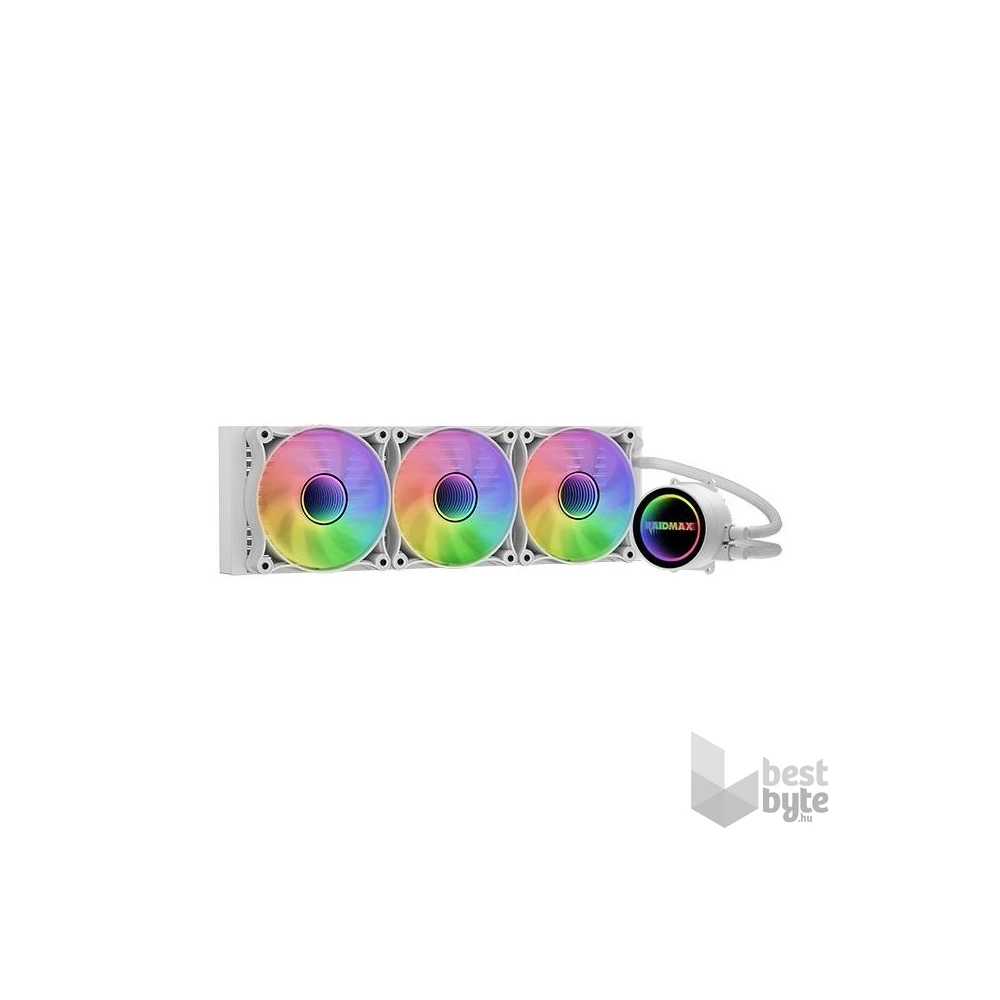 RAIDMAX INFINITA LS360 360mm ARGB fehér vízhűtéses processzor hűtő
