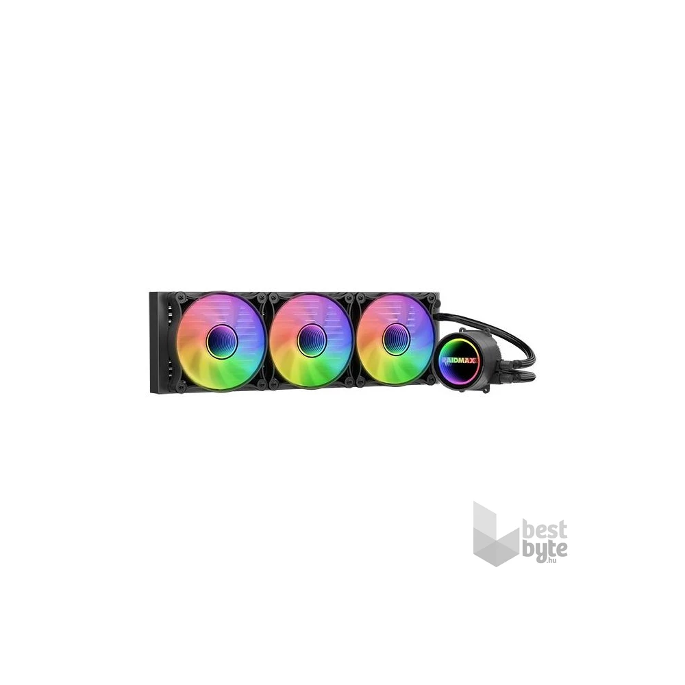 RAIDMAX INFINITA LS360 360mm ARGB fekete vízhűtéses processzor hűtő