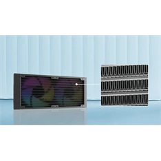 RAIDMAX LM240 240mm ARGB+LCD fekete vízhűtéses processzor hűtő