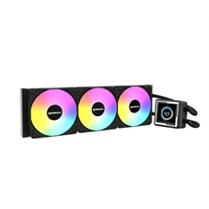 RAIDMAX LM360 360mm ARGB+LCD fekete vízhűtéses processzor hűtő
