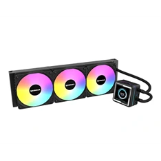 RAIDMAX LM360 360mm ARGB+LCD fekete vízhűtéses processzor hűtő