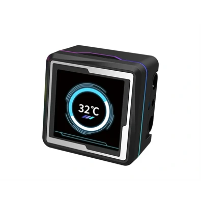 RAIDMAX LM360 360mm ARGB+LCD fekete vízhűtéses processzor hűtő