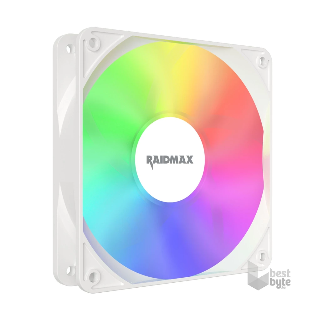 RAIDMAX X-AIR 4db 120mm RGB fehér ventilátor