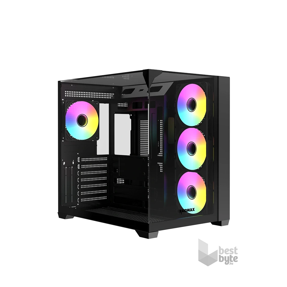 RAIDMAX i620 BLACK ATX  fekete számítógépház