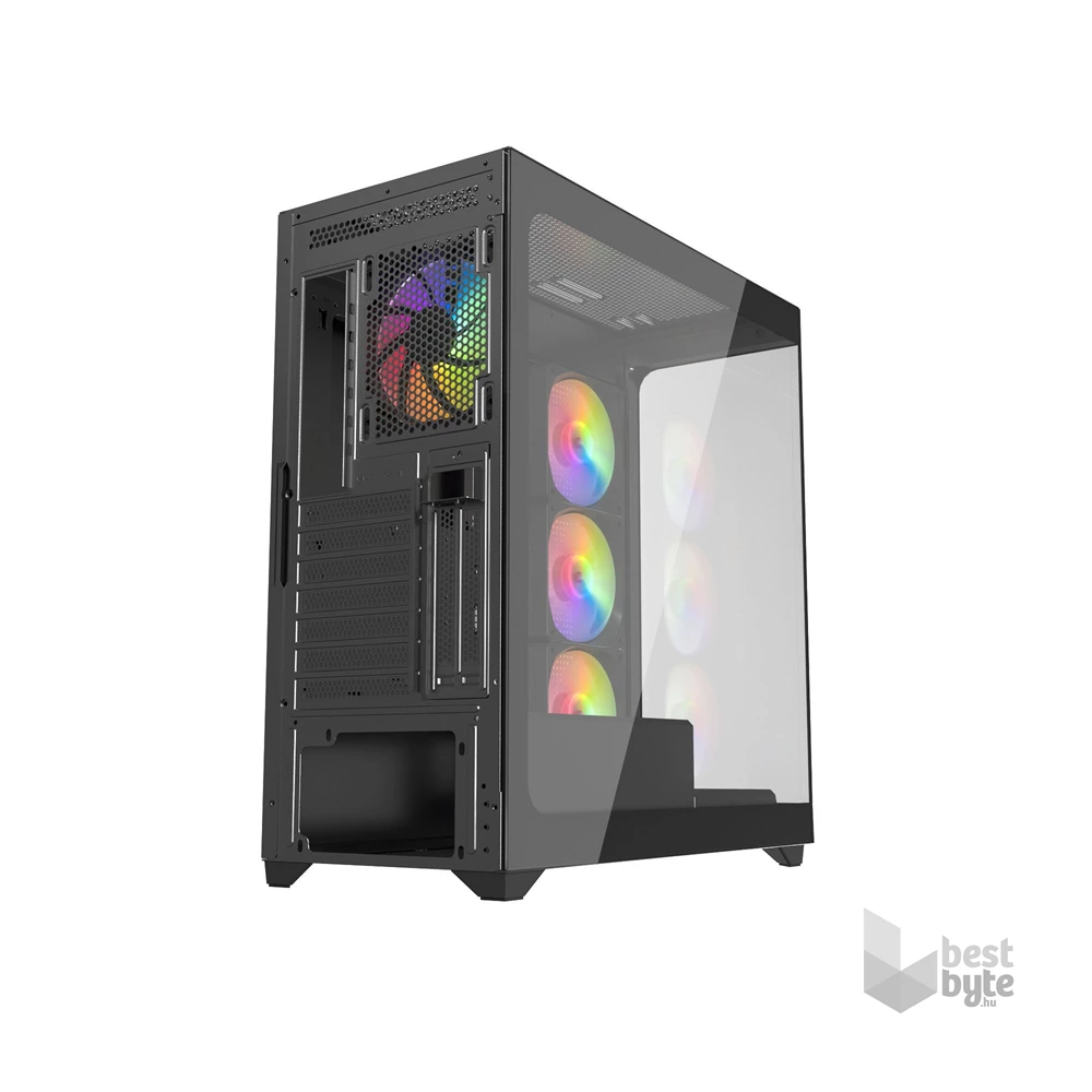 RAIDMAX i800 fekete (táp nélküli) ablakos ATX ház