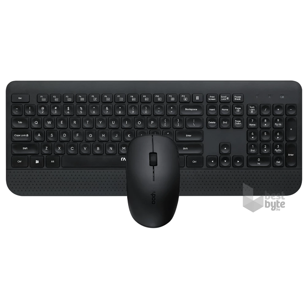 Rapoo 00217476 X3500 2,4GHZ vezeték nélküli fekete billentyűzet + egér