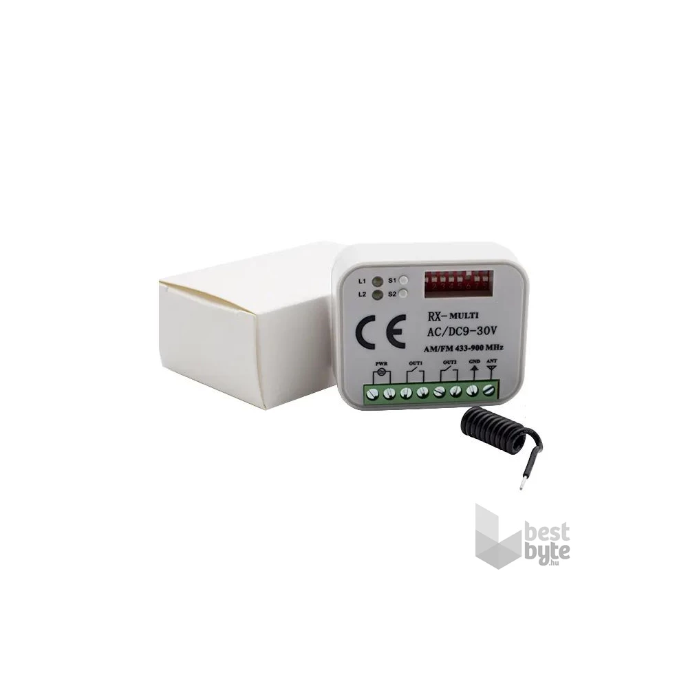 IR RxUni 300-868 MHz Univerzális 2 csatornás vevőegység
