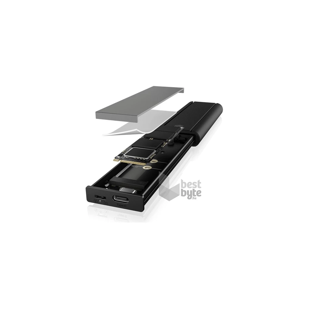 Raidsonic IB-1807MT-C31 M.2 2280 PCIe NVMe külső ház fekete