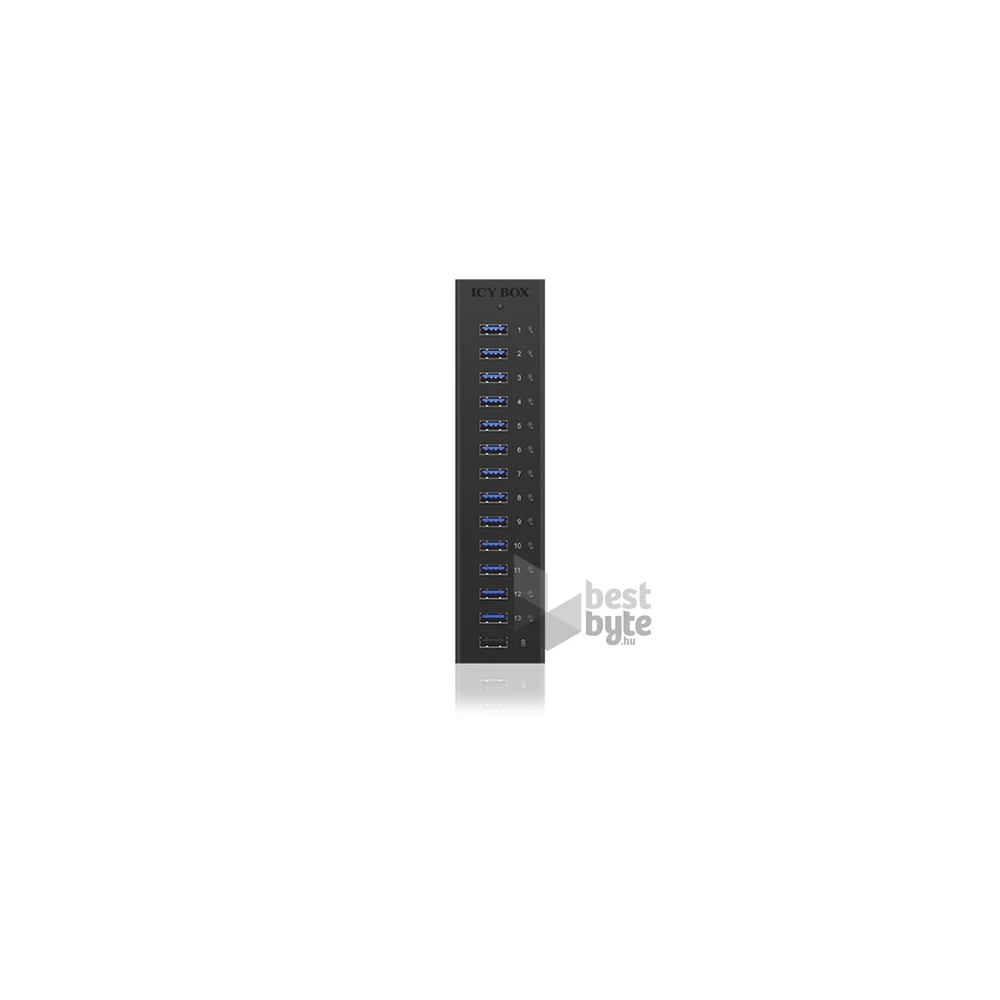 Raidsonic ICY BOX 13 portos USB3.0 HUB + USB charge port 5 V, 2.4 A