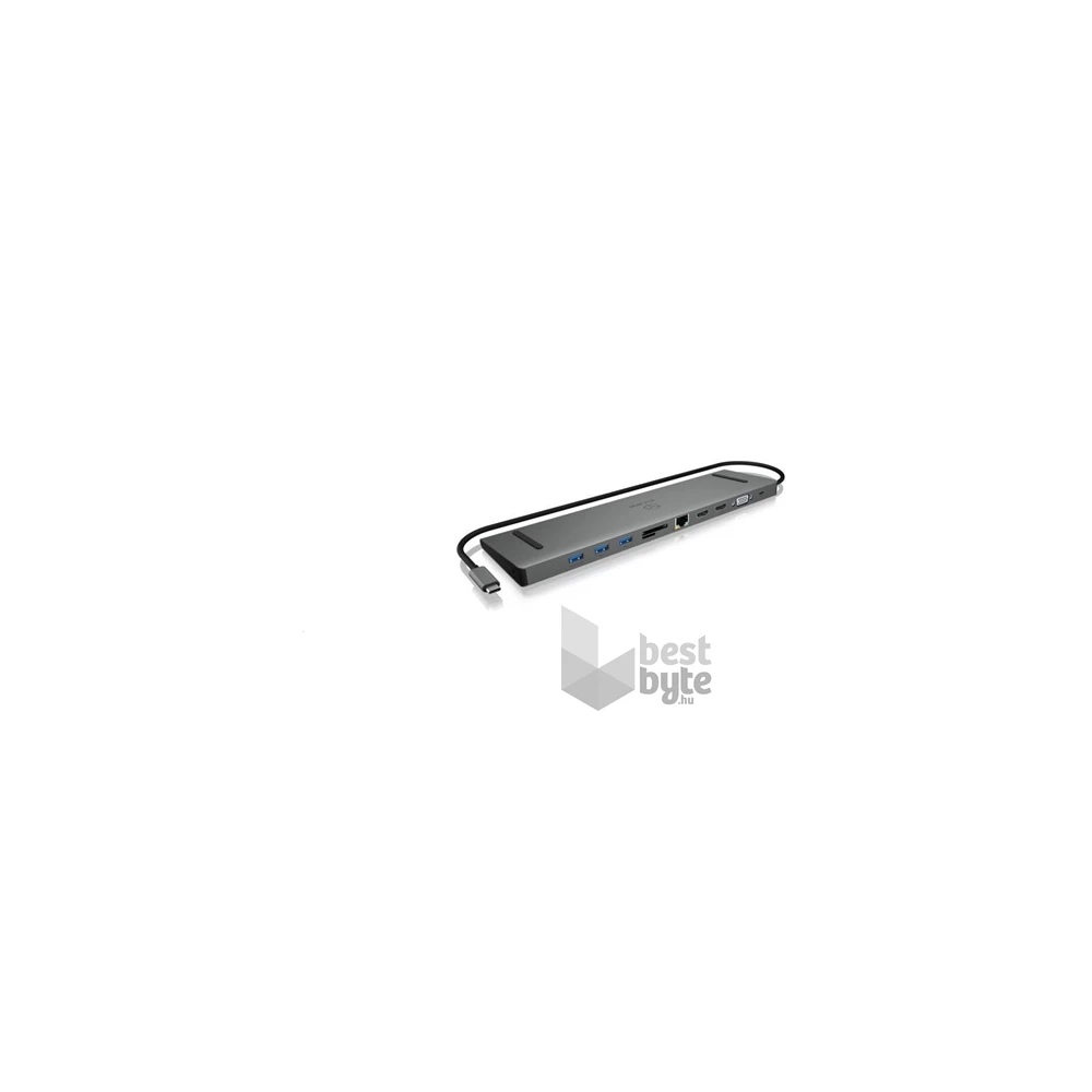 Raidsonic ICY BOX DockingStation 11-in-1 USB-C dokkoló szürke