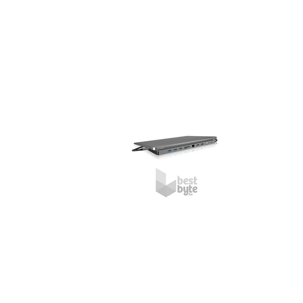 Raidsonic ICY BOX DockingStation 11-in-1 USB-C dokkoló szürke