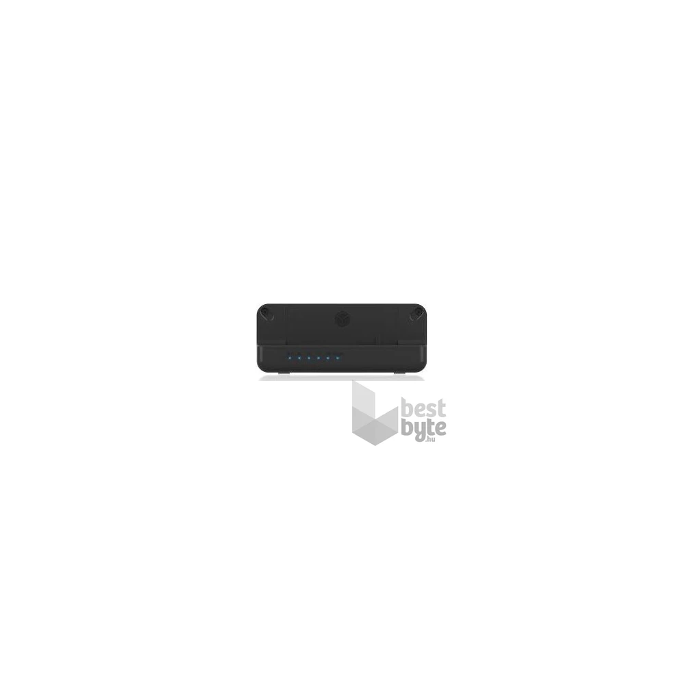 Raidsonic ICY BOX Docking & Clonstation M.2/2.5/3.5" NVMe/SATA3 USB3.2 Gen2×1 C dokkoló fekete USB3 A-C kábellel