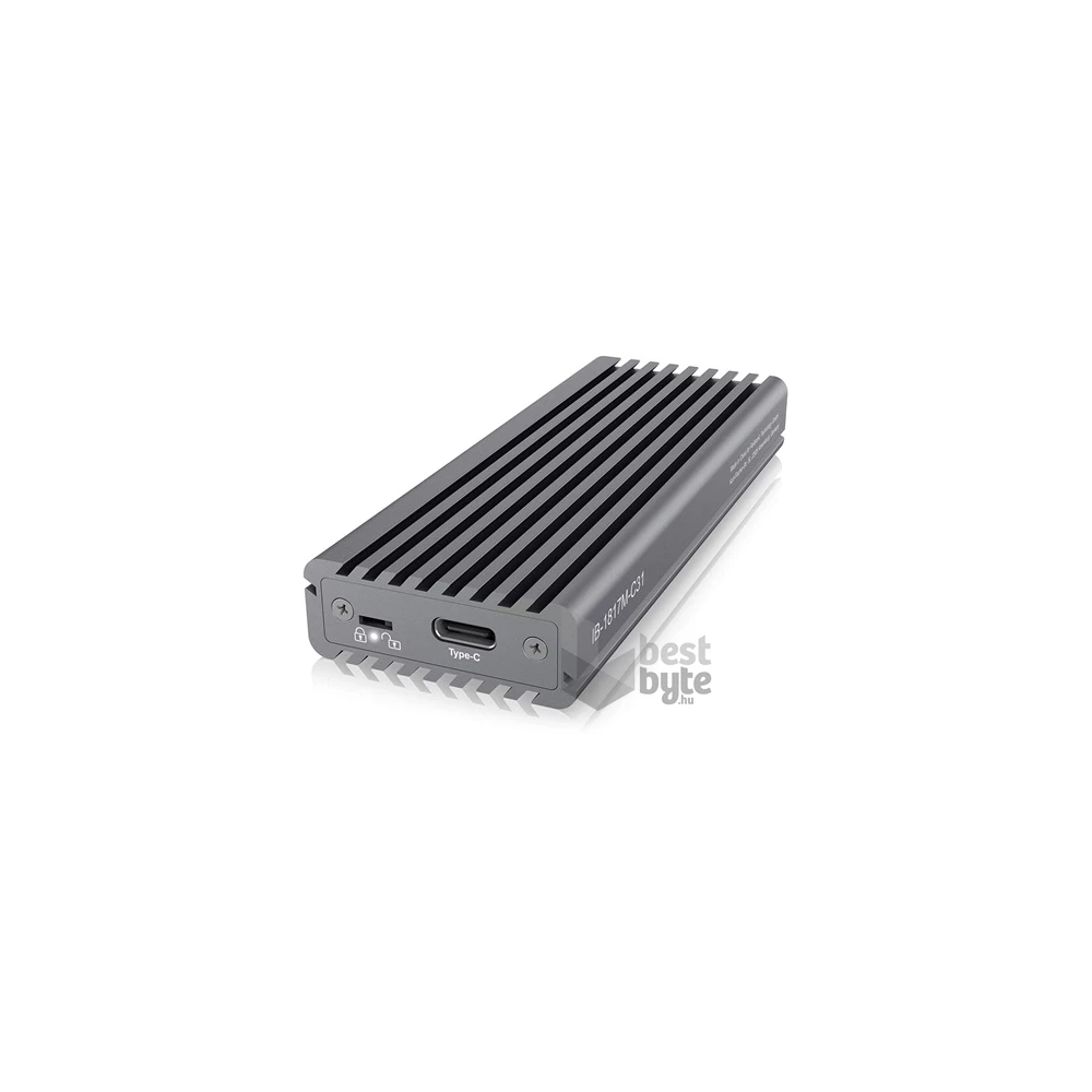 Raidsonic ICY BOX IB-1817M-C31 M.2 NGFF USB3.1 C Gen 2 külső ház szürke NVME