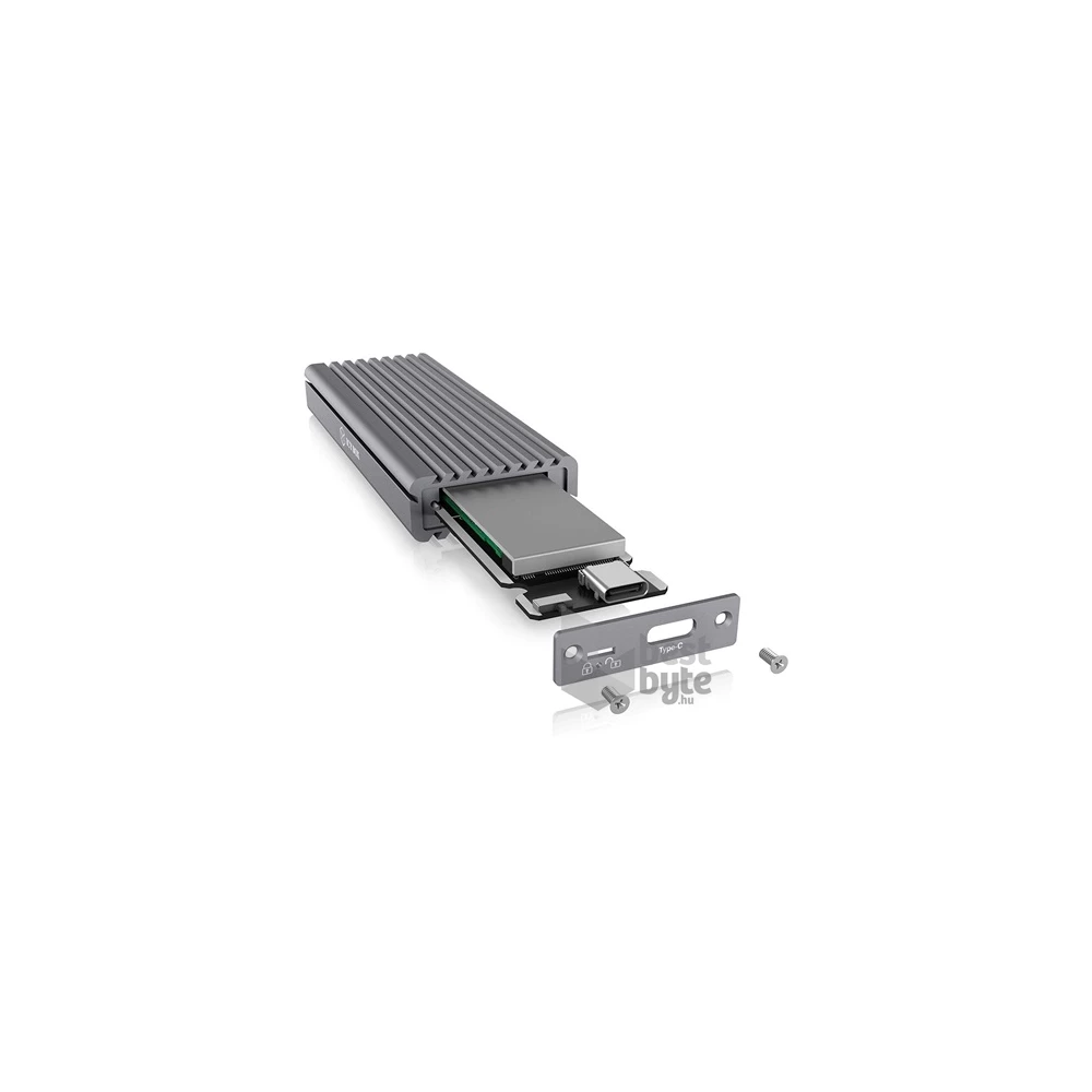 Raidsonic ICY BOX IB-1817M-C31 M.2 NGFF USB3.1 C Gen 2 külső ház szürke NVME
