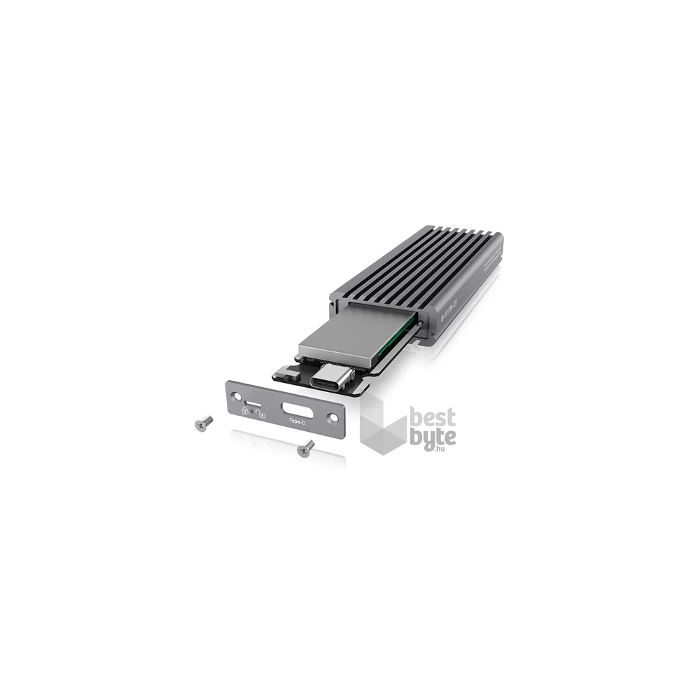 Raidsonic ICY BOX IB-1817M-C31 M.2 NGFF USB3.1 C Gen 2 külső ház szürke NVME