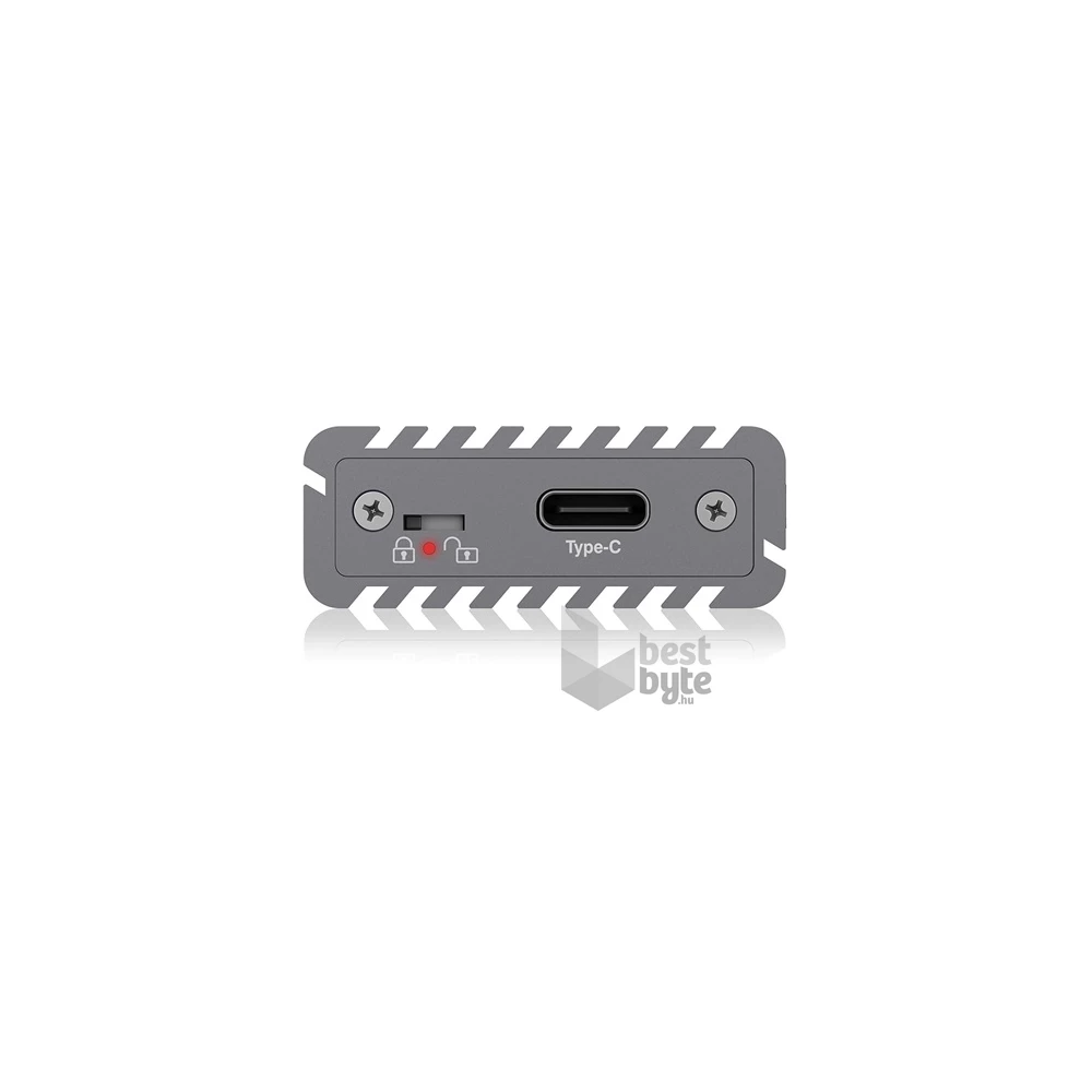 Raidsonic ICY BOX IB-1817M-C31 M.2 NGFF USB3.1 C Gen 2 külső ház szürke NVME