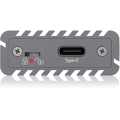 Raidsonic ICY BOX IB-1817M-C31 M.2 NGFF USB3.1 C Gen 2 külső ház szürke NVME