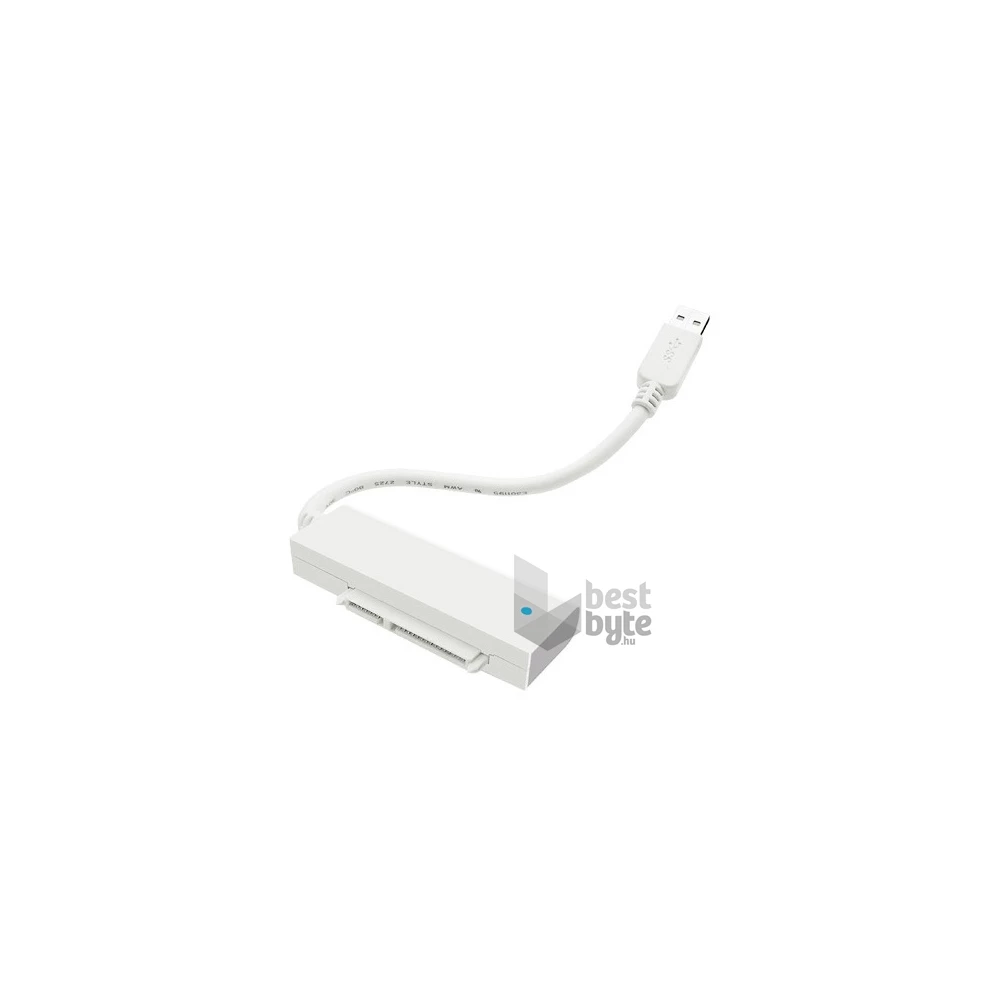 Raidsonic ICY BOX IB-AC603a-U3 SATA USB 3.0 A adapter + HDD box fehér