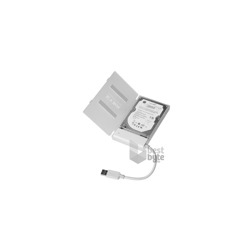 Raidsonic ICY BOX IB-AC603a-U3 SATA USB 3.0 A adapter + HDD box fehér