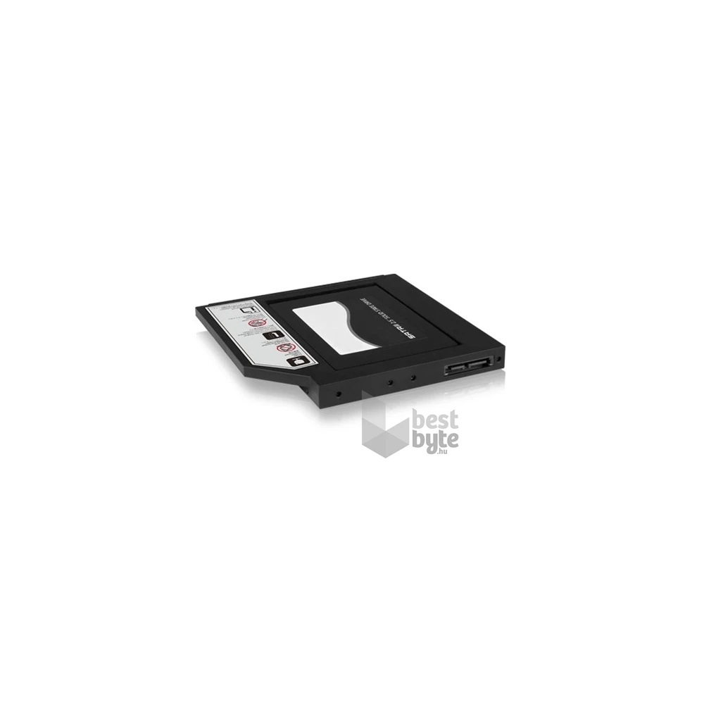 Raidsonic ICY BOX IB-AC640 5,25" slim ODD 9,5mm -> 1db 2,5" SATA beépítő keret fekete 9,5mm