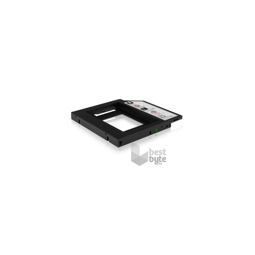 Raidsonic ICY BOX IB-AC640 5,25" slim ODD 9,5mm -> 1db 2,5" SATA beépítő keret fekete 9,5mm
