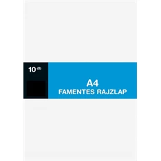 A4 120g famentes 10db rajzlap