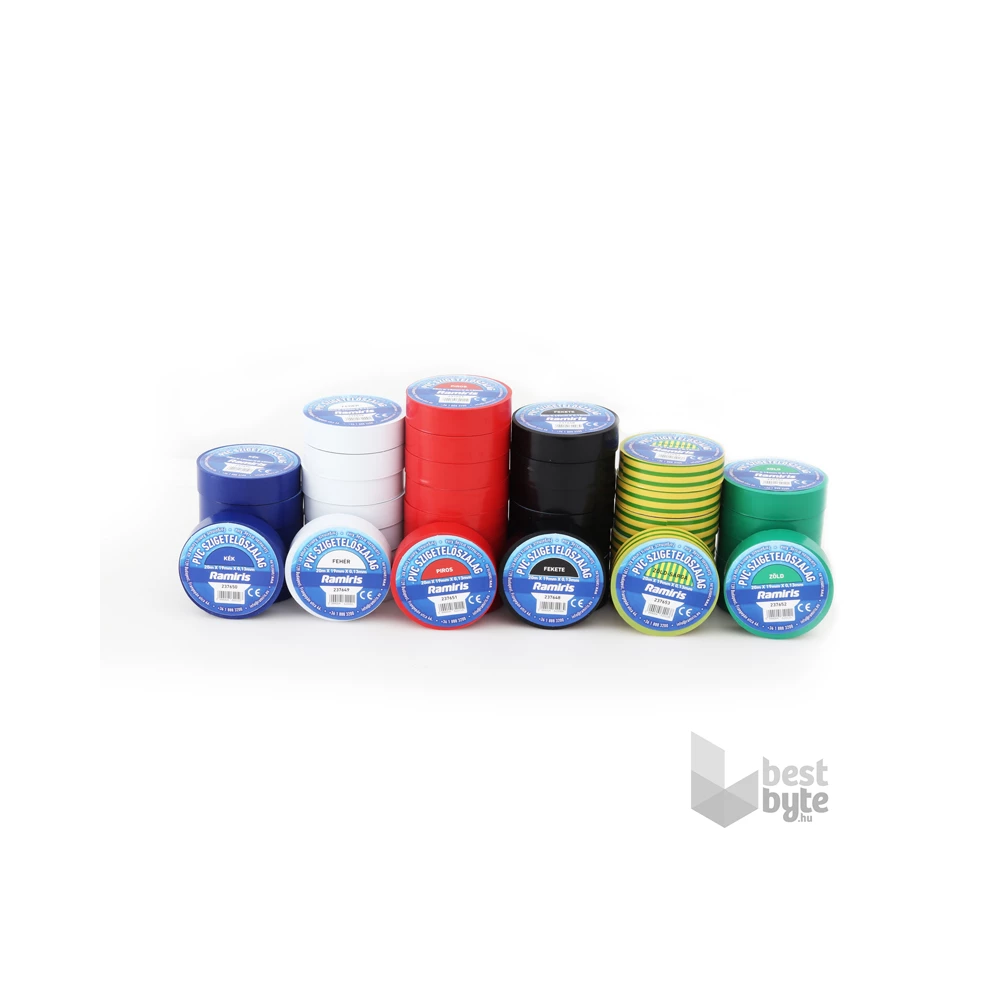 Ramiris 0,13 mm x 19 mm x 20 m kék PVC szigetelőszalag
