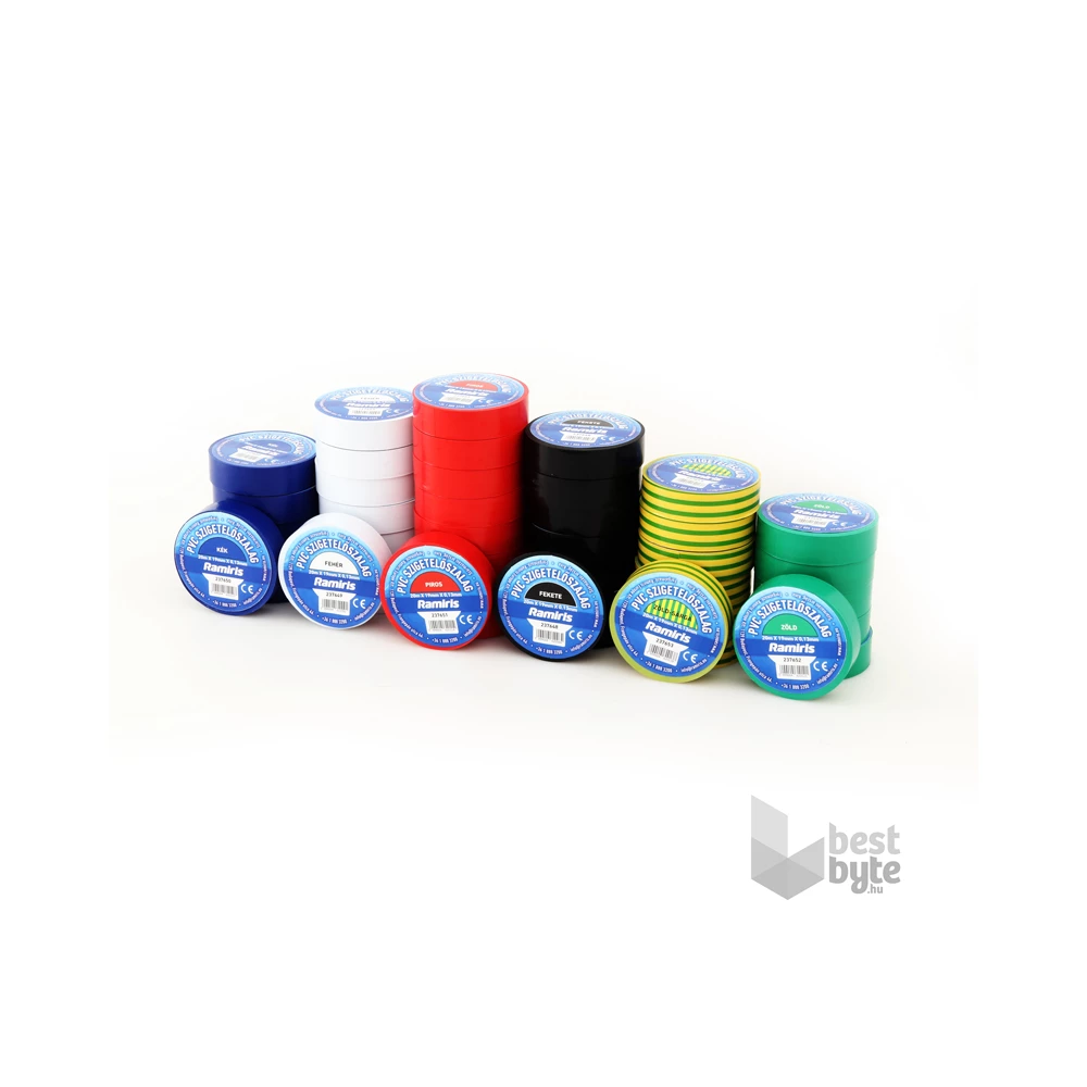 Ramiris 0,13 mm x 19 mm x 20 m kék PVC szigetelőszalag