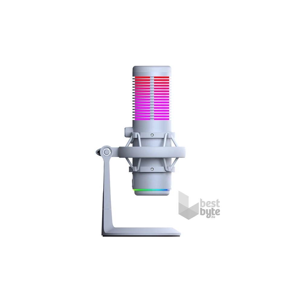 Rampage 41148 BEMOL USB PC/MAC/Android fehér RGB mikrofon