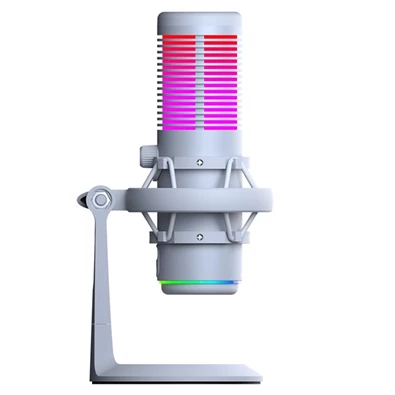 Rampage 41148 BEMOL USB PC/MAC/Android fehér RGB mikrofon