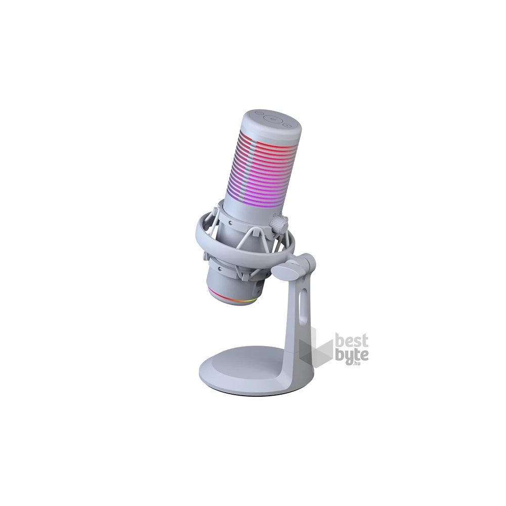 Rampage 41148 BEMOL USB PC/MAC/Android fehér RGB mikrofon