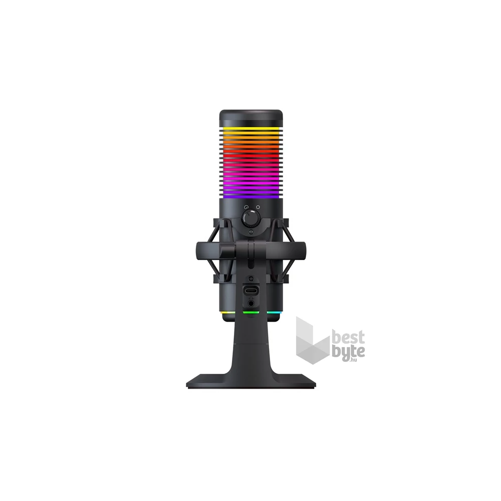 Rampage 41148 BEMOL USB PC/MAC/Android fekete RGB mikrofon