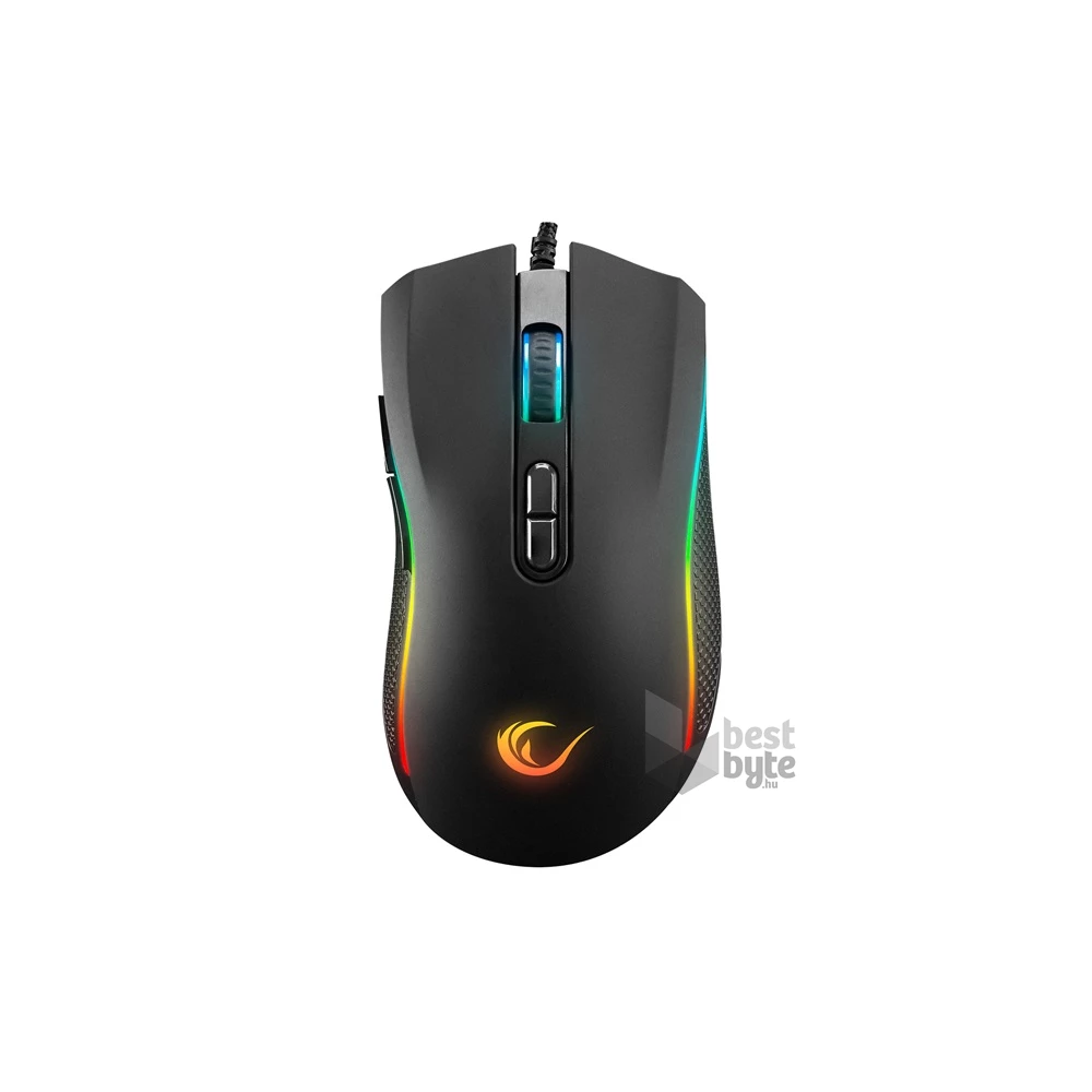 Rampage 41489 SMX-R44 V2 Macro RGB LED fekete vezetékes gamer egér