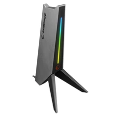Rampage 35673 RM-H20 USB HUB szürke RGB fejhallgató állvány