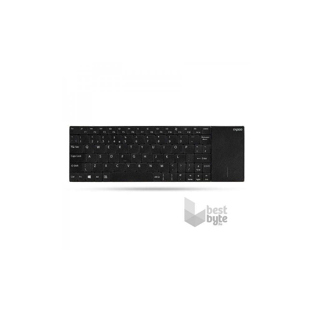 Rapoo 00157233 "E2710" HUN fekete vezeték nélküli Touchpad billentyűzet