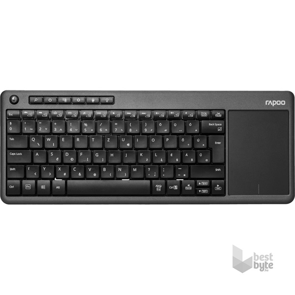 Rapoo "K2800" fekete vezeték nélküli billentyűzet + touchpad