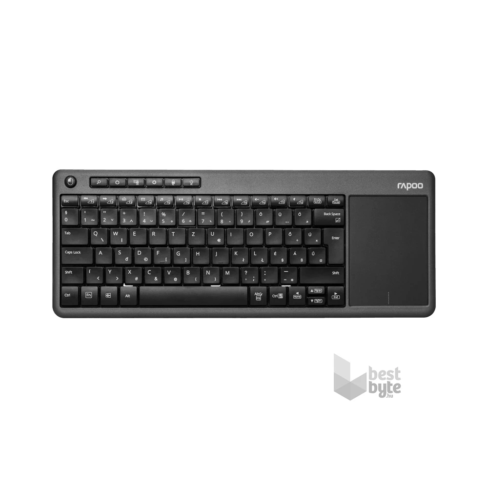 Rapoo 00190992 "K2800" fekete vezeték nélküli billentyűzet + touchpad